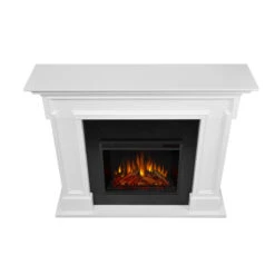 54" Thayer White Electric Fireplace -Electric Radiators Direct 5010E W Top