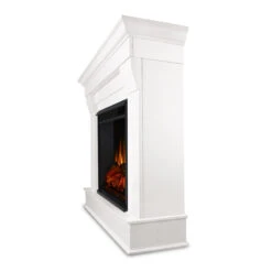 40.94" Chateau White Electric Fireplace -Electric Radiators Direct 5910E W Side