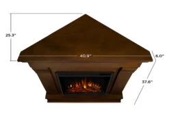 40.94" Chateau Espresso Corner Electric Fireplace 26 40.94" Chateau Espresso Corner Electric Fireplace -Electric Radiators Direct 5950E E Dims