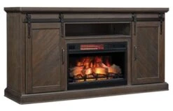 64" Southgate Antique Coffee Infrared Media Electric Fireplace -Electric Radiators Direct 6 06
