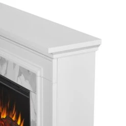 61.25" Merced White Electric Fireplace -Electric Radiators Direct 6 156