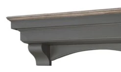 48" / 60" / 72" The Hadley Shelf Or Mantel Shelf - Cottage Gray Distressed Finish -Electric Radiators Direct 6 189