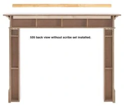 48" / 56" The Redford Mantel Surround - White Finish -Electric Radiators Direct 6 190