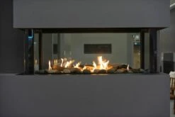 48" Lyon 4 Sided See Through Natural Gas Wall Fireplace -Electric Radiators Direct 6 212