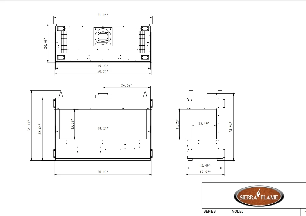 58" Toscana 3 Sided Natural Gas Wall Fireplace 8 58" Toscana 3 Sided Natural Gas Wall Fireplace - Image 6