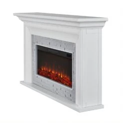 69" Sonia White Landscape Electric Fireplace -Electric Radiators Direct 6 222