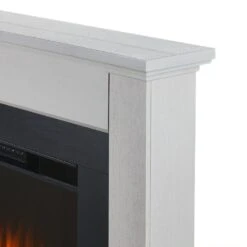 52" Tejon Slim Bone White Electric Fireplace -Electric Radiators Direct 6 225