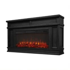 60" Torrey Black Electric Fireplace -Electric Radiators Direct 6 230