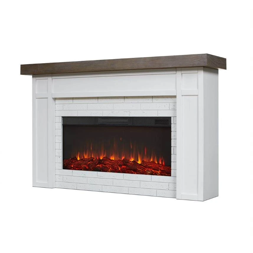 64" Cravenhall White Electric Fireplace 8 64" Cravenhall White Electric Fireplace - Image 6