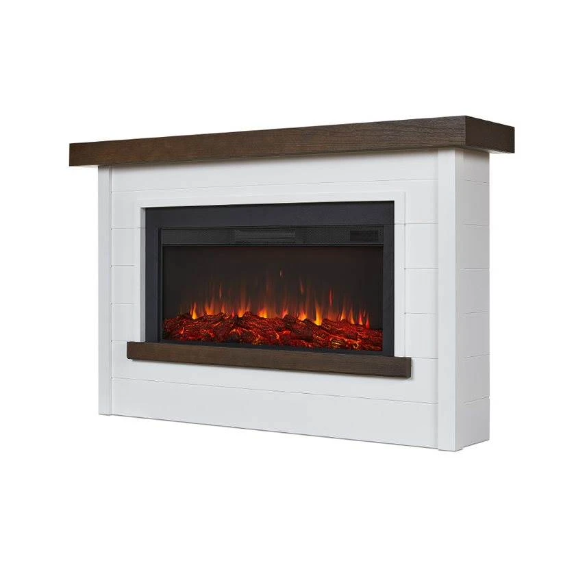 67" Bernice White Electric Fireplace 8 67" Bernice White Electric Fireplace - Image 6