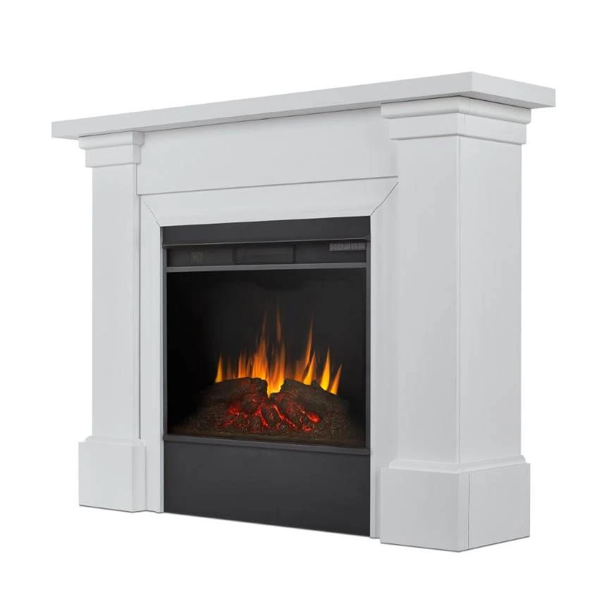 64" Manus White Electric Fireplace 8 64" Manus White Electric Fireplace - Image 6