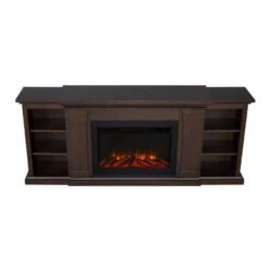 74" Winterset Dark Walnut Electric Fireplace 18 74" Winterset Dark Walnut Electric Fireplace -Electric Radiators Direct 6 249
