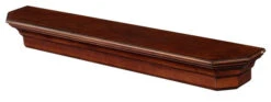 48" / 60" / 72" Lindon Mantel Shelf - Cherry Distressed Finish -Electric Radiators Direct 6 60