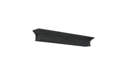 48" / 60" / 72" Henry Mantel Shelf - Black Finish -Electric Radiators Direct 6 67