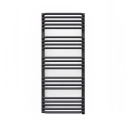 Terma Alex ONE Designer Electric Towel Rail - Grey 600w (500 X 1140mm)