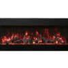 72" Amantii 3 Sided Glass Electric Fireplace