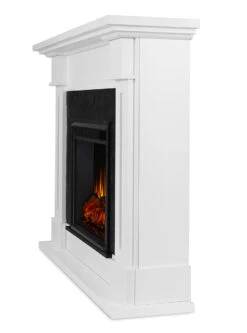 53.5" Kipling White Electric Fireplace -Electric Radiators Direct 6030E W Side