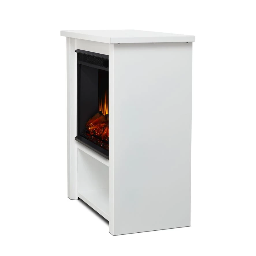 32" Hollis Real Flame White Electric Fireplace Stove 6 32" Hollis Real Flame White Electric Fireplace Stove - Image 4