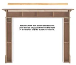 48" / 56" The Redford Mantel Surround - White Finish -Electric Radiators Direct 7 146