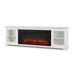 81" Benjamin White TV Stand Electric Fireplace -Electric Radiators Direct 7 148