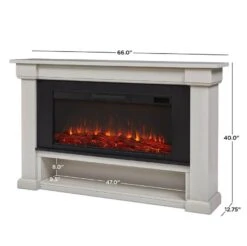 66" Bristow Bone White Electric Fireplace 17 66" Bristow Bone White Electric Fireplace -Electric Radiators Direct 7 150