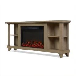 58" Penrose Driftwood Entertainment Center Electric Fireplace -Electric Radiators Direct 7 175