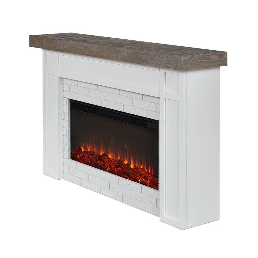 64" Cravenhall White Electric Fireplace 9 64" Cravenhall White Electric Fireplace - Image 7