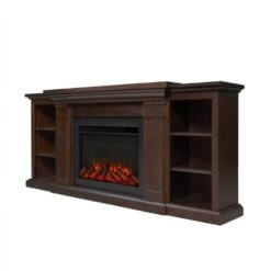 74" Winterset Dark Walnut Electric Fireplace 19 74" Winterset Dark Walnut Electric Fireplace -Electric Radiators Direct 7 193