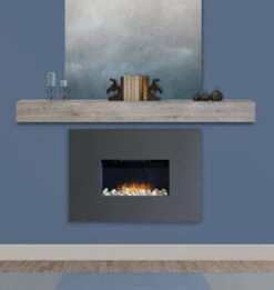 48" / 60" / 72" Acacia Mantel Shelf - Weathered Gray Finish -Electric Radiators Direct 7 55