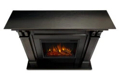 48" Ashley Black Electric Fireplace -Electric Radiators Direct 7100E BW Top