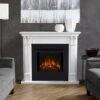 48" Ashley White Electric Fireplace -Electric Radiators Direct 7100E W Lifestyle