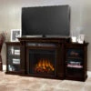 67" Calie Dark Walnut Entertainment Center Electric Fireplace -Electric Radiators Direct 7720E DW Lifestyle