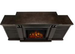 67" Calie Dark Walnut Entertainment Center Electric Fireplace -Electric Radiators Direct 7720E DW Top