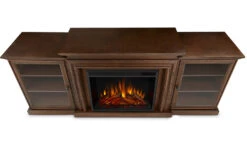 72" Frederick Chestnut Oak Entertainment Center Electric Fireplace -Electric Radiators Direct 7740E CO Top