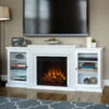 72" Frederick White Entertainment Center Electric Fireplace -Electric Radiators Direct 7740E W Lifestyle
