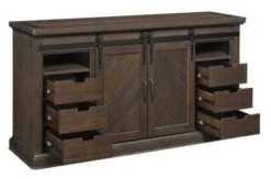 64" Southgate Antique Coffee Infrared Media Electric Fireplace -Electric Radiators Direct 8 03