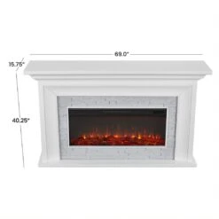 69" Sonia White Landscape Electric Fireplace -Electric Radiators Direct 8 127