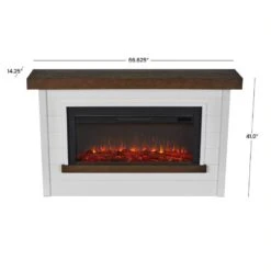 67" Bernice White Electric Fireplace 20 67" Bernice White Electric Fireplace -Electric Radiators Direct 8 146