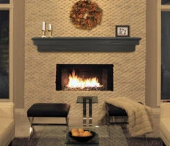 48" / 60" / 72" Celeste Espresso Mantel Shelf -Electric Radiators Direct 8 25