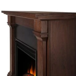63" Callaway Chestnut Oak Grand Electric Fireplace -Electric Radiators Direct 8011E CO Callaway Detail HI RES