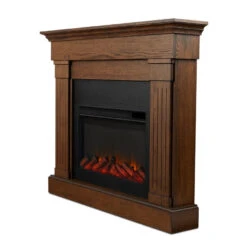 47" Crawford Chestnut Oak Slim Infrared Electric Fireplace -Electric Radiators Direct 8020E CO
