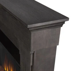 47" Crawford Gray Slim Infrared Electric Fireplace -Electric Radiators Direct 8020E GRY Crawford Corner HI RES