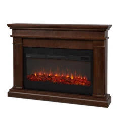 58" Beau Dark Walnut Electric Fireplace -Electric Radiators Direct 8080E DW Main