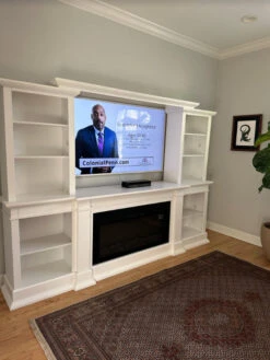 108" Monte Vista White TV Stand Electric Fireplace 11 108" Monte Vista White TV Stand Electric Fireplace -Electric Radiators Direct 81356