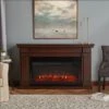 64" Carlisle Landscape Chestnut Oak Electric Fireplace -Electric Radiators Direct 8230ECO Lifestyle