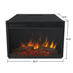 Whittier Grand Rustic White Electric Fireplace -Electric Radiators Direct 8440E AGR 5099 DIMS