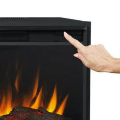 Whittier Grand Rustic White Electric Fireplace -Electric Radiators Direct 8440E AGR 5099 Demo Touch Button