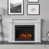 Whittier Grand Rustic White Electric Fireplace -Electric Radiators Direct 8440E RW Lifestyle