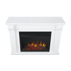Whittier Grand Rustic White Electric Fireplace -Electric Radiators Direct 8440E RW Top