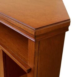 50.75" Churchill Oak Entertainment Center Corner Electric Fireplace -Electric Radiators Direct 8BCreSUw